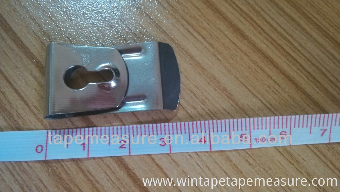 Custom steel metal tape measure belt clip use for measuring tape